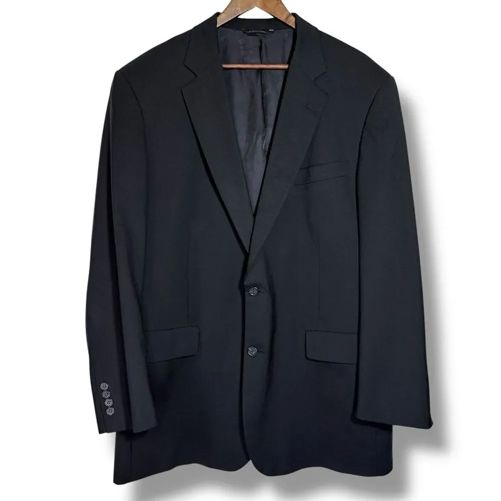Brooks Brothers Blazer 46 L 100% Wool Navy Sport Coat Jacket Union‎ Made in USA
